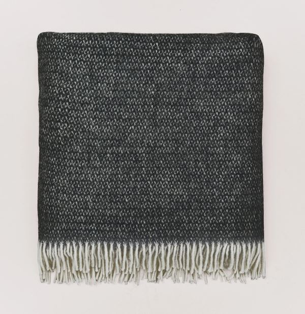 Burleigh Throw - Charcoal White